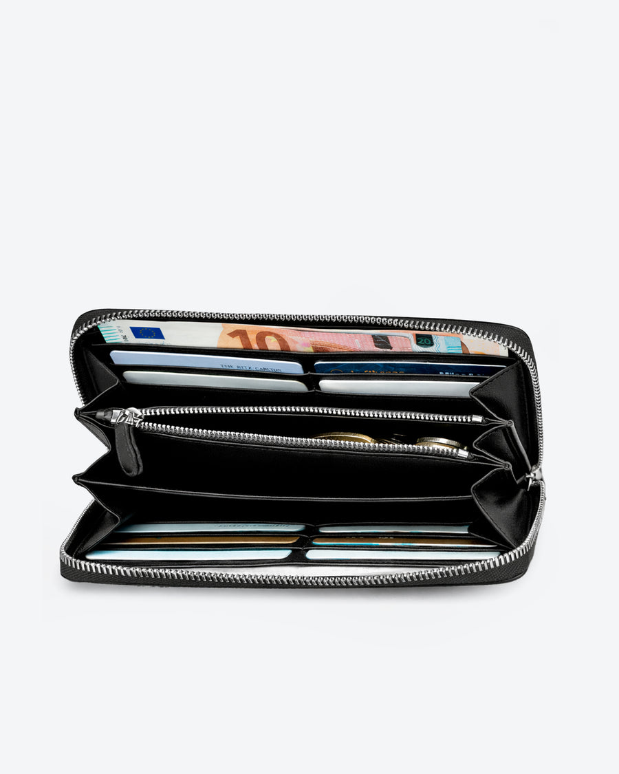 Damenbörse Kalbsleder – Detailaufnahme