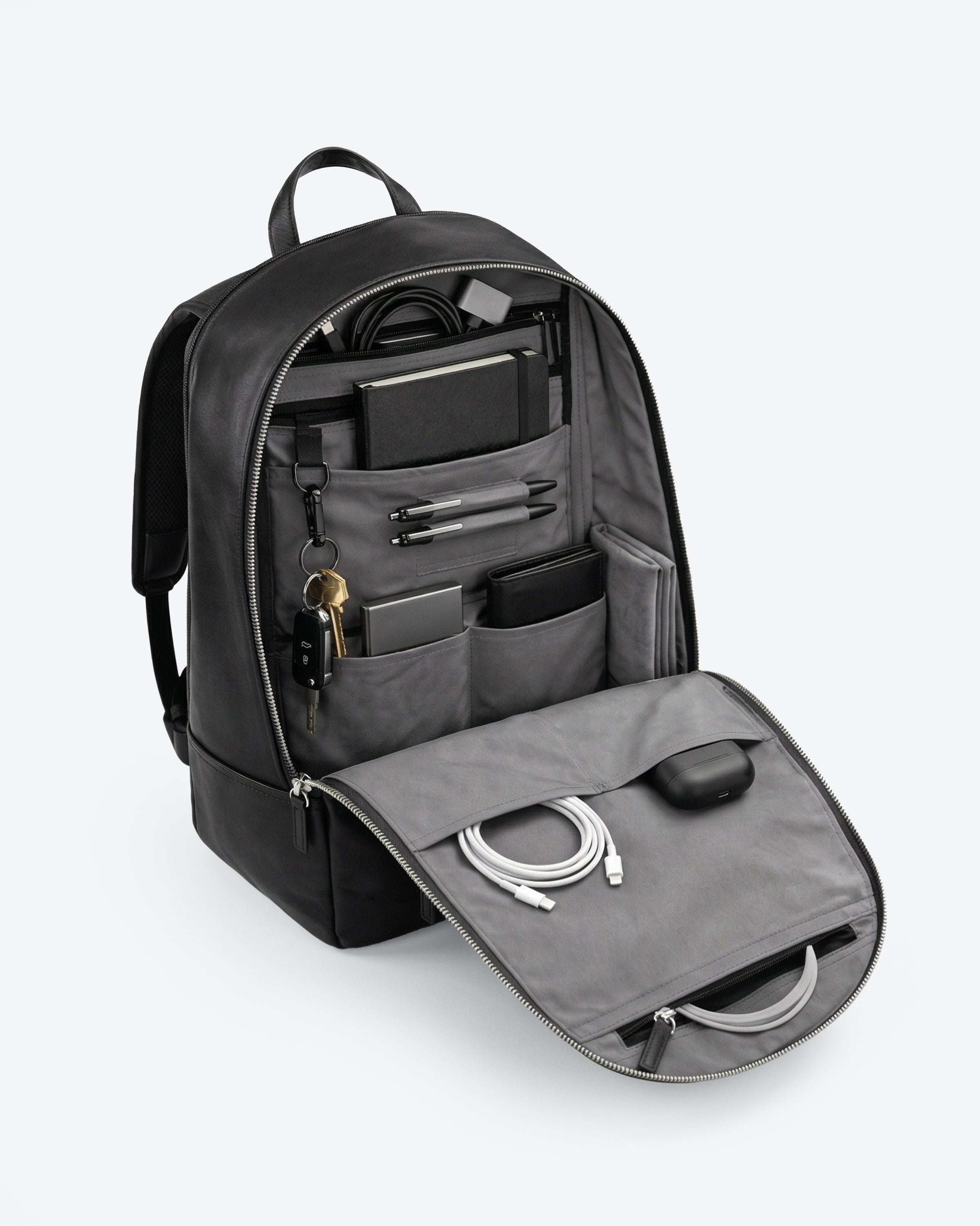Business Laptop Rucksack Kalbsleder