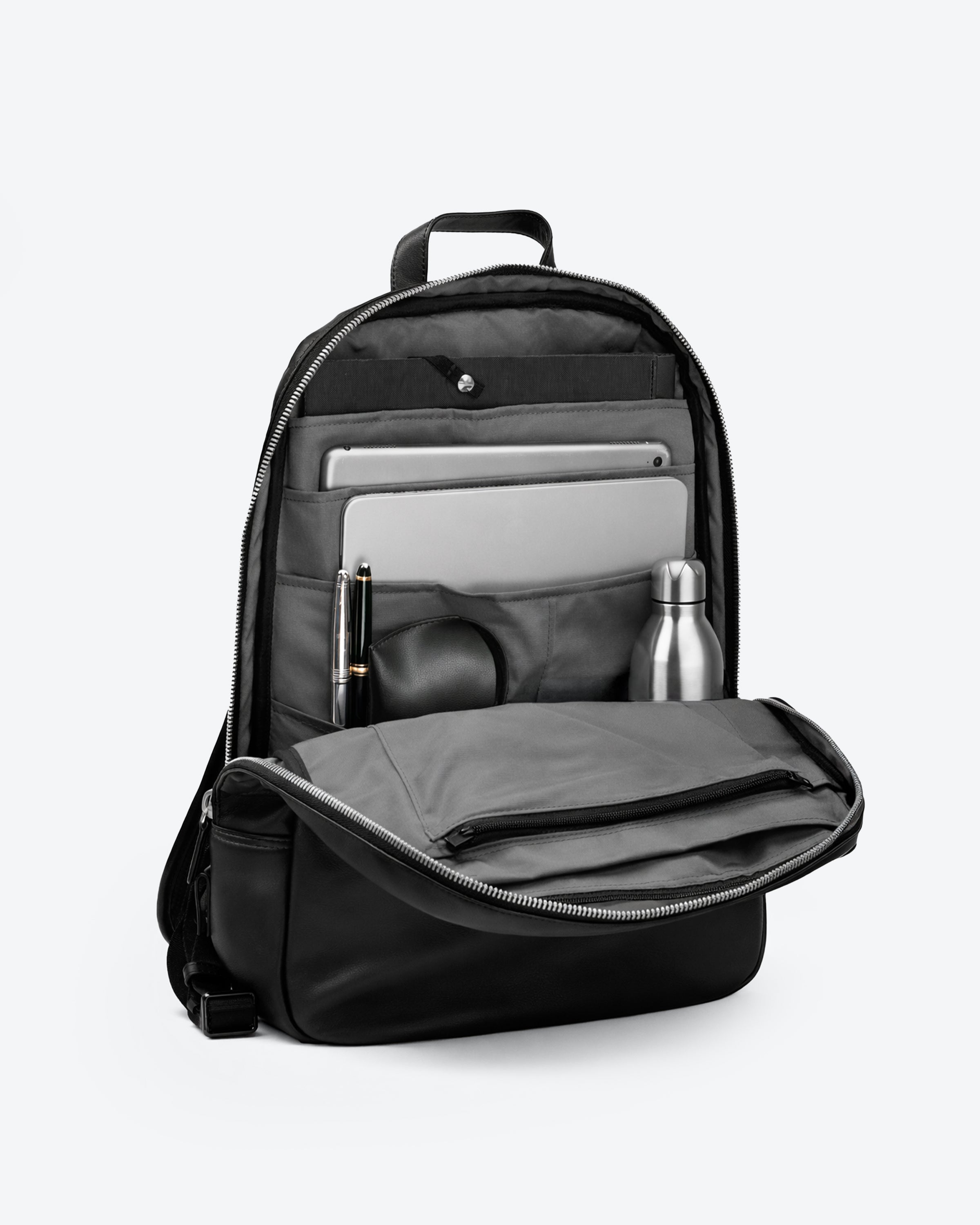 D2L Slim Leather Backpack
