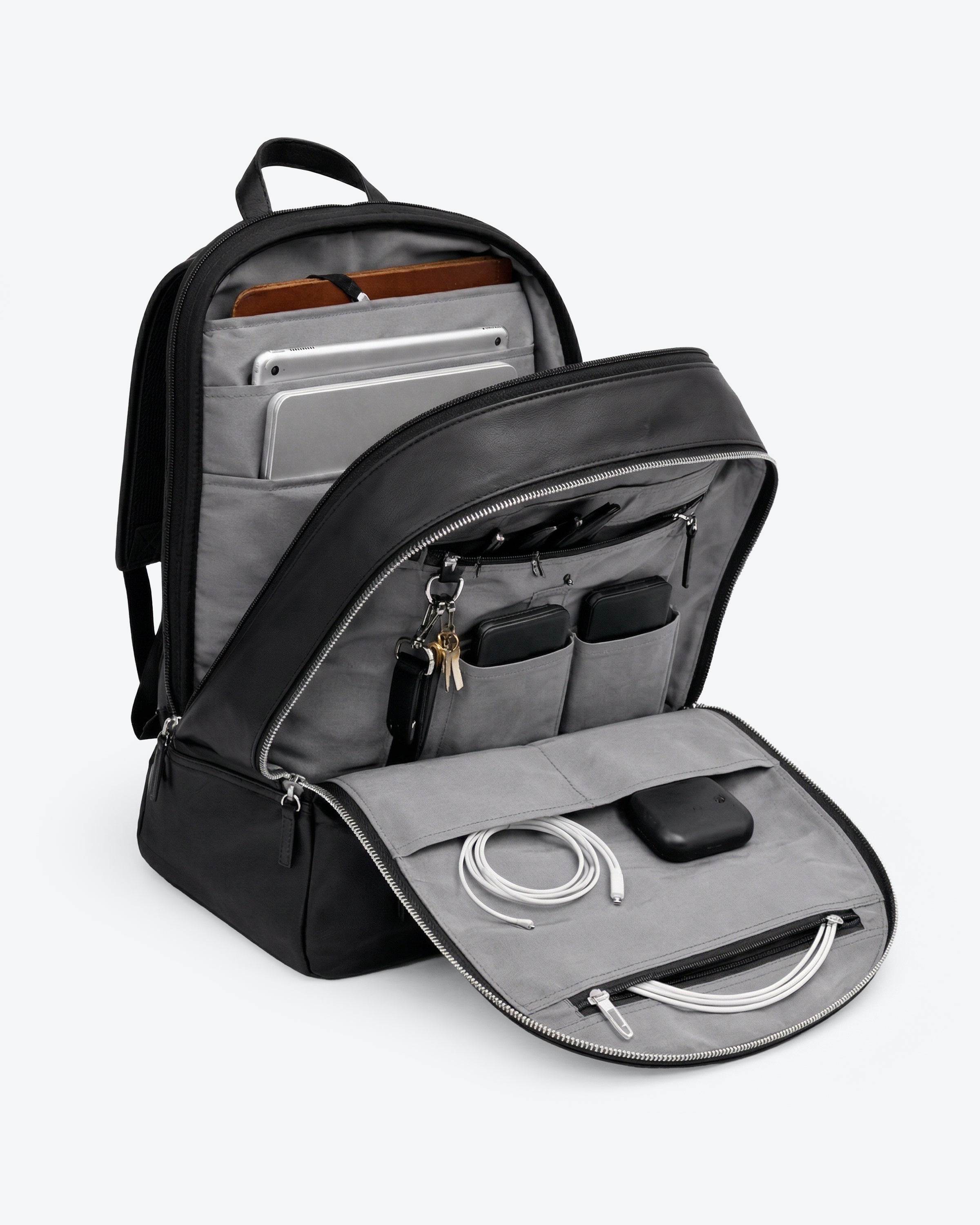 Business Laptop Rucksack Kalbsleder